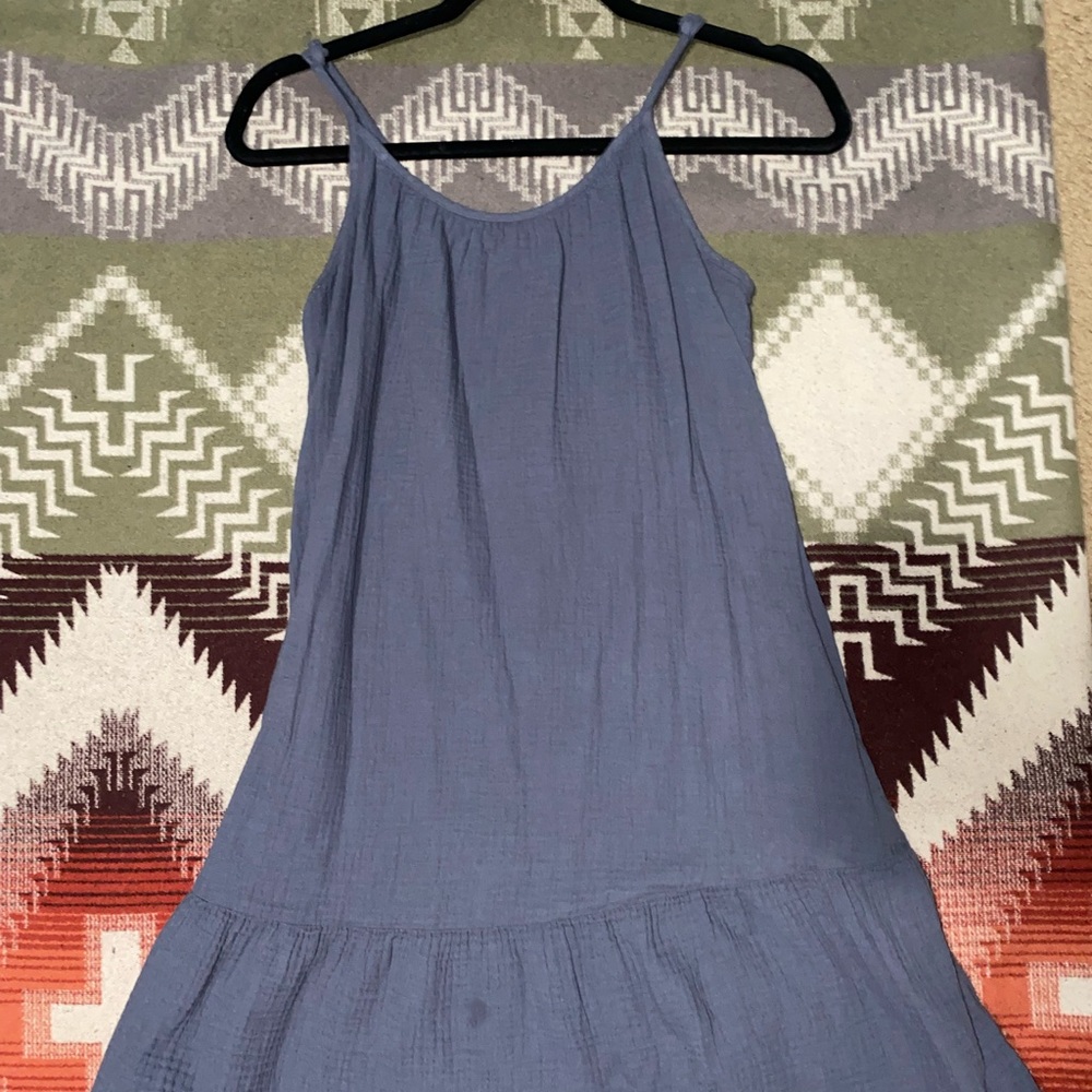 Blue Mid thigh summer dress